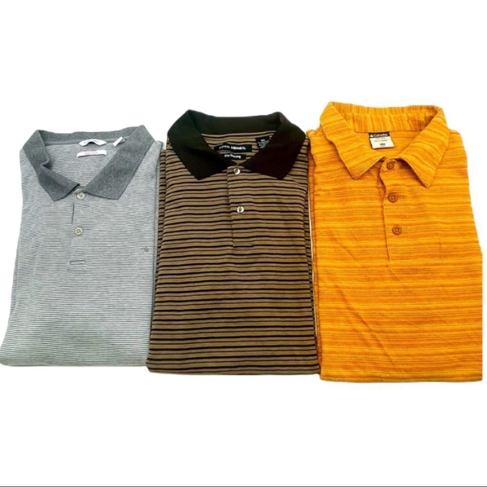Lots of 3 PC's Men's Collared Shirts XXL
